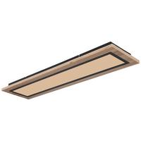 LED-DECKENLEUCHTE 67292DCCT  BRAUN/OPAL/SCHWARZ - Dunkelbraun/Opal, Basics, Kunststoff/Metall (80/20/5,5cm) - Globo