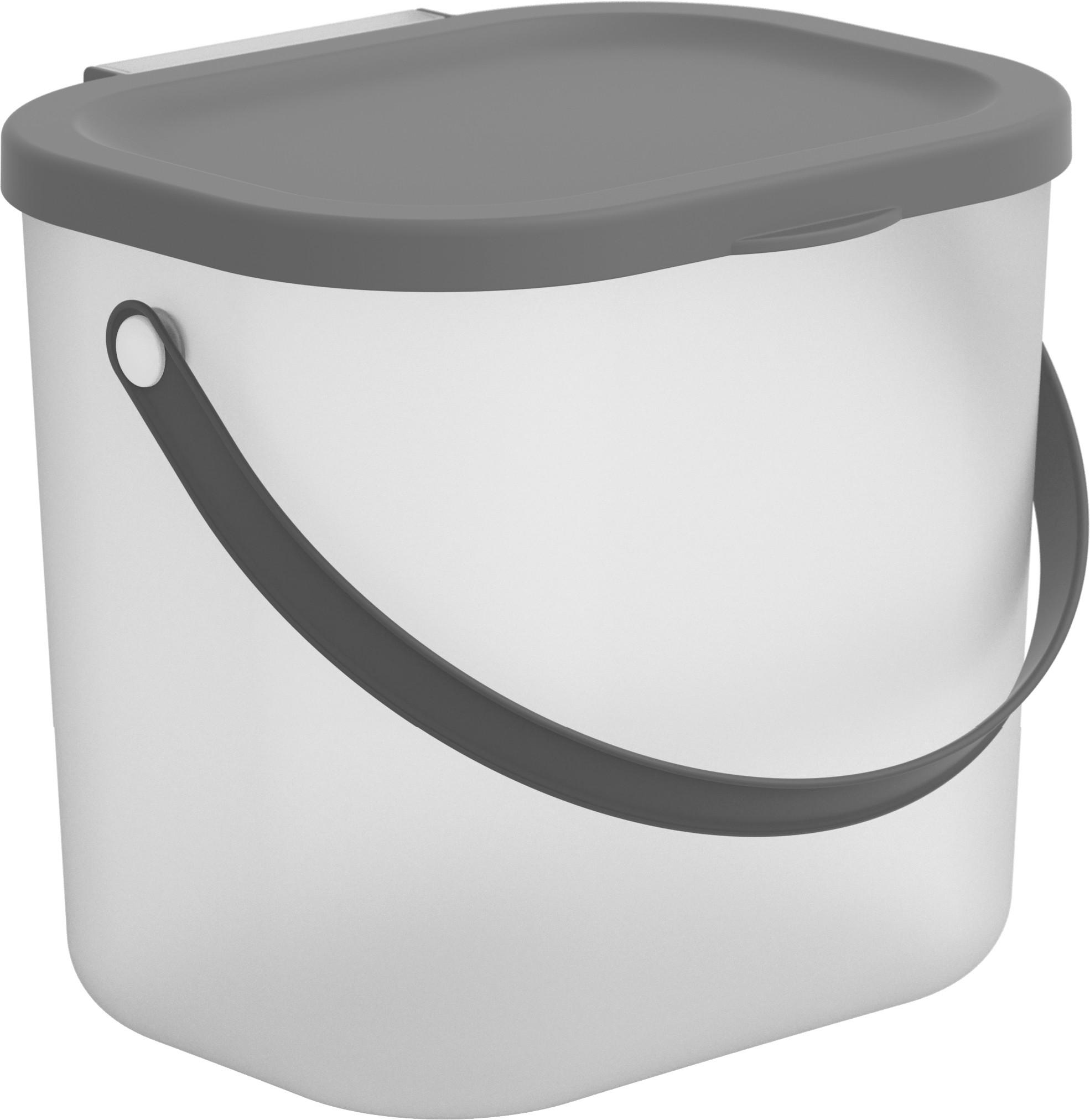 POJEMNIK NA DETERGENTY 1040708853 - antracytowy/przezroczysty, Basics, tworzywo sztuczne (23,5/20/20,8cm) - Rotho