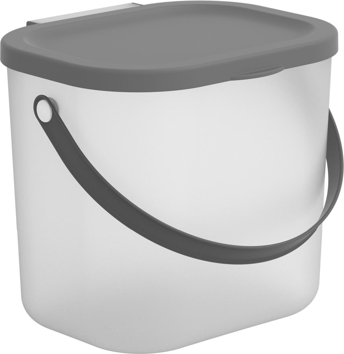POJEMNIK NA DETERGENTY 1040708853 - antracytowy/przezroczysty, Basics, tworzywo sztuczne (23,5/20/20,8cm) - Rotho