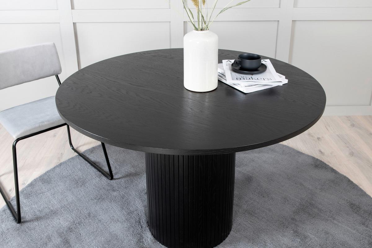 ESSTISCH BIANCA - Schwarz, Design, Holzwerkstoff (110/110/75cm) - Livetastic
