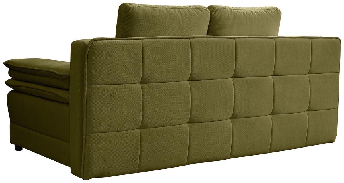 Canapea extensibila ALICE - măsliniu, Modern, textil (202/73-92/105cm) - Modern Living