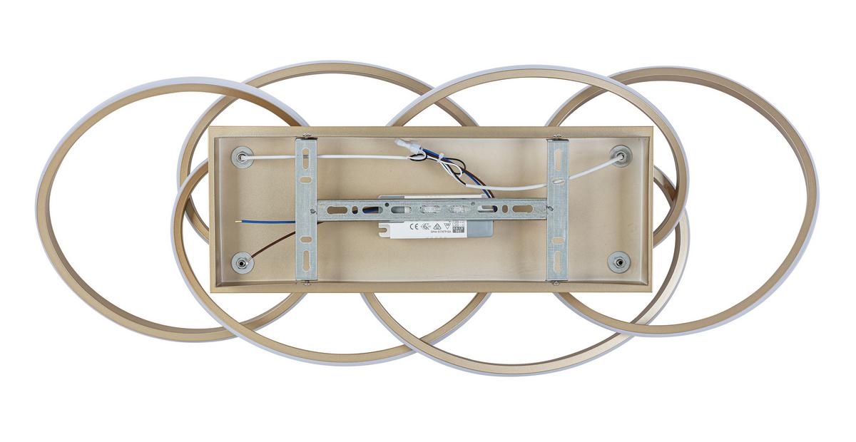 LED-Deckenleuchte Juli Cappuccinofarben max. 36 Watt - Cappuccino, MODERN, Kunststoff/Metall (70/40/25cm) - Premium Living