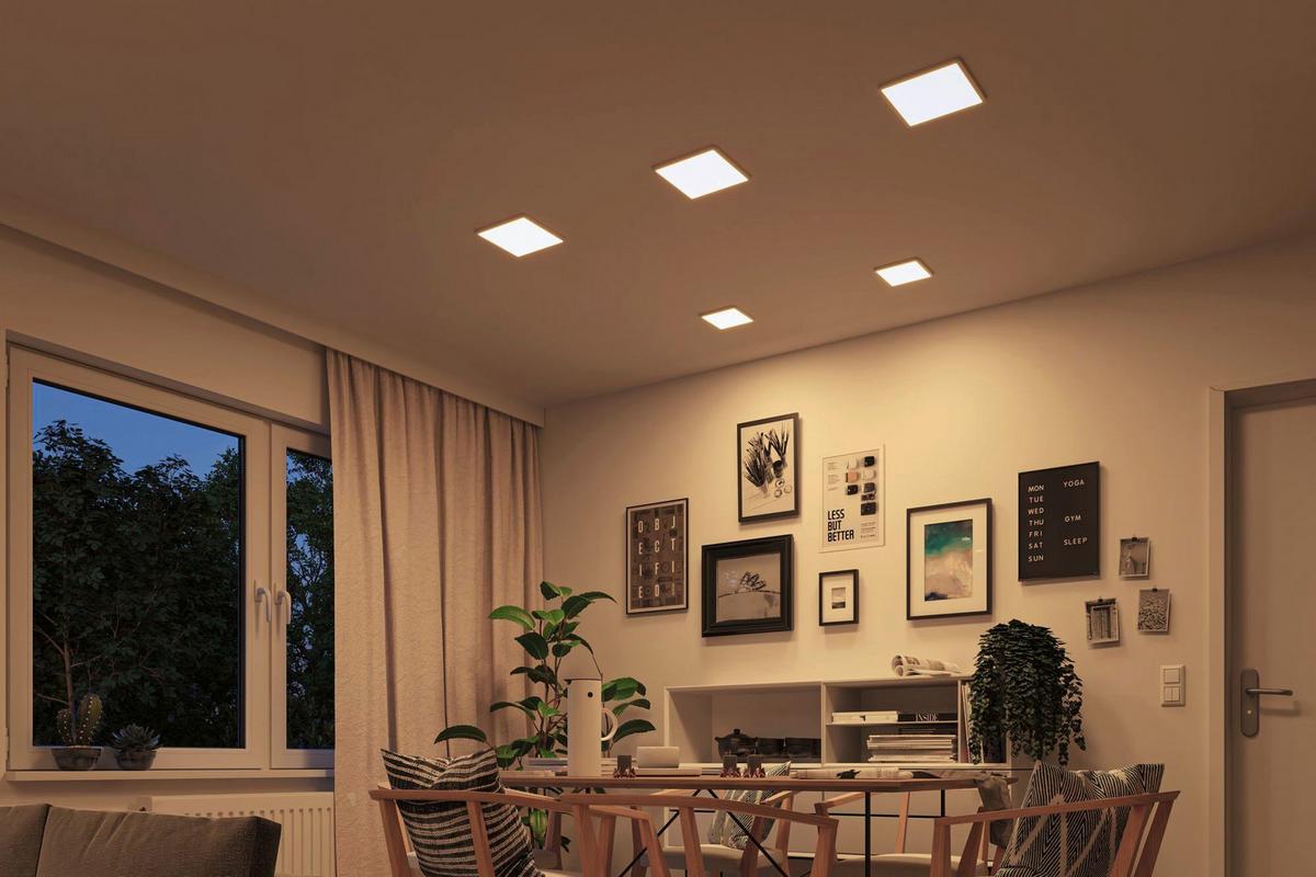 LED-Deckenleuchte Areo VariFit in Weiß max. 15 Watt - Weiß, Basics, Kunststoff (23/23cm) - Paulmann