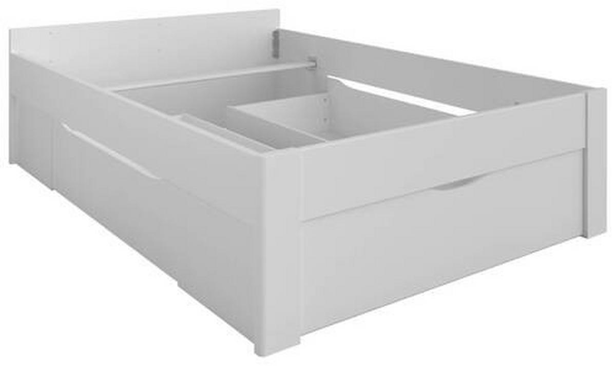 Postelja S Predalom Scala, Bela - bela, Moderno, leseni material (180/200cm) - Rauch Möbel