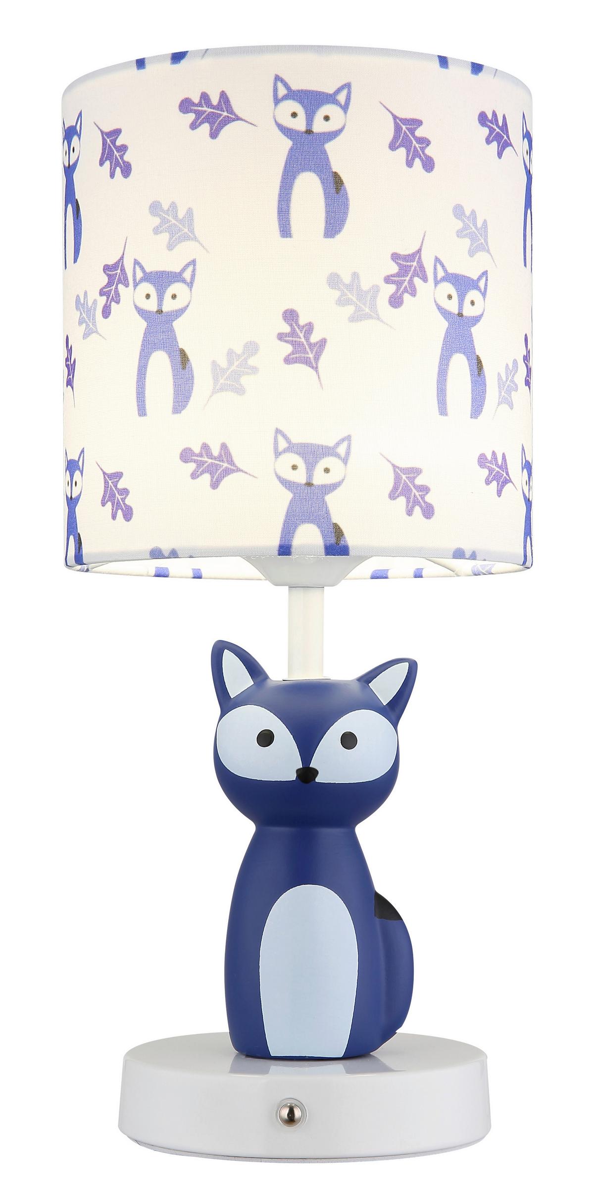 LED-TISCHLEUCHTE 21737B FOXY - Blau/Weiss, Trend, Keramik/Kunststoff (15/33,5cm) - Globo