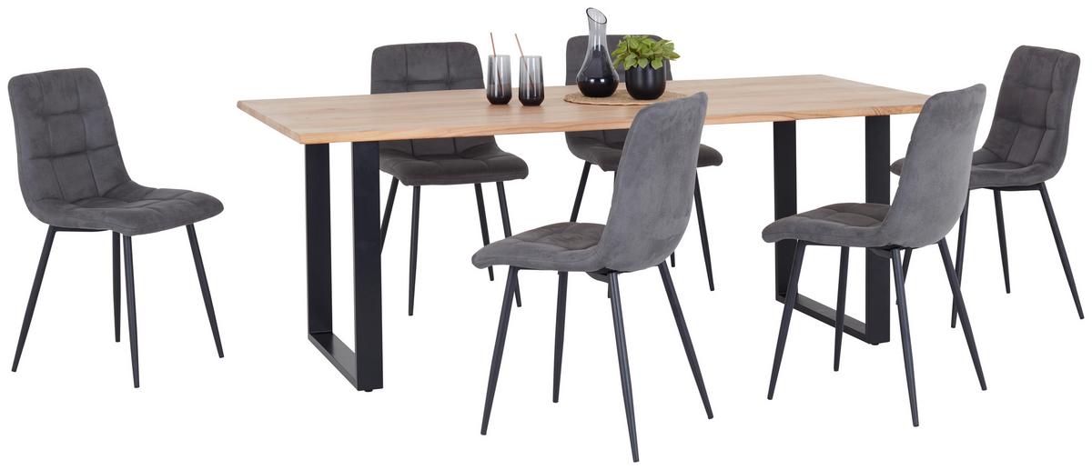 Jedilna Miza Mundra 200, 200x90, Akacija - črna/barve akacije, Konvencionalno, les (200/76/90cm)