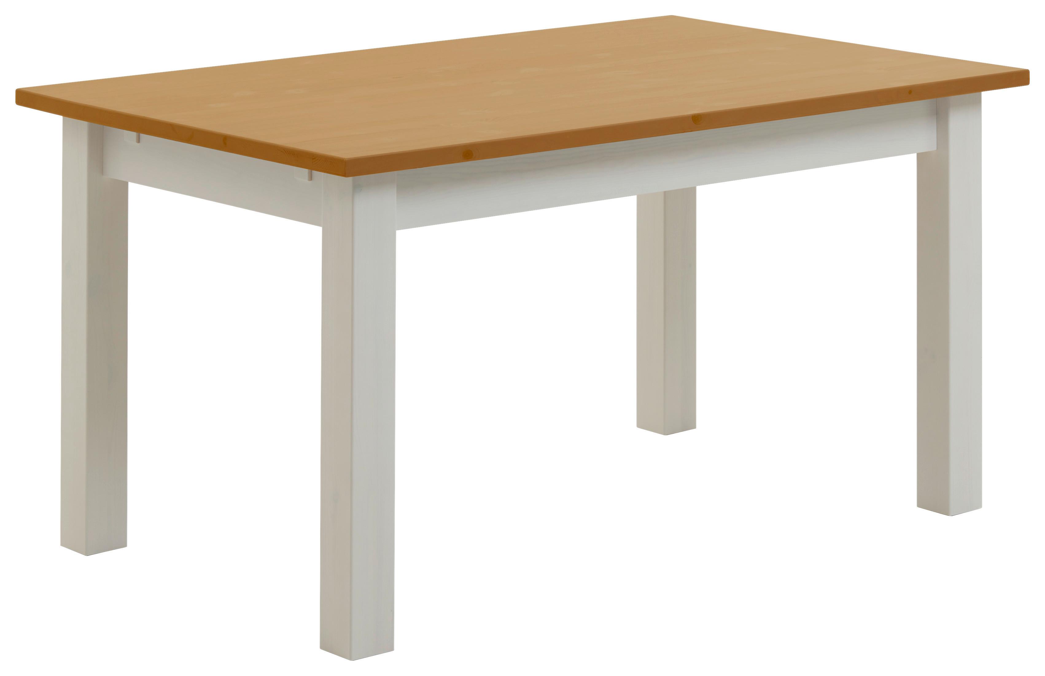 STÓŁ DO JADALNI BOSTON - biały/kolor ługowy, Romantik / Landhaus, drewno (120/78/78cm) - Boxxx