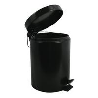 Treteimer 100266 - Schwarz, Basics, Kunststoff/Metall (20,5/27,7cm)