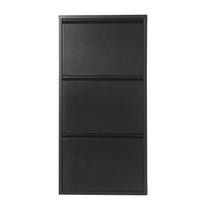 Billenős Cipősszekrény Black 3 - fekete, Design, fém (50/105/15cm)