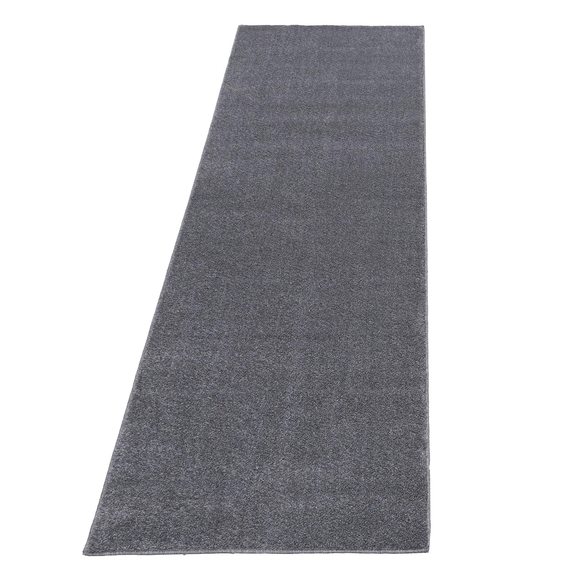 Shaggy Ata 700 Hellgrau ca. 80x250cm - Hellgrau, Design, Textil (80/250cm) - Novel