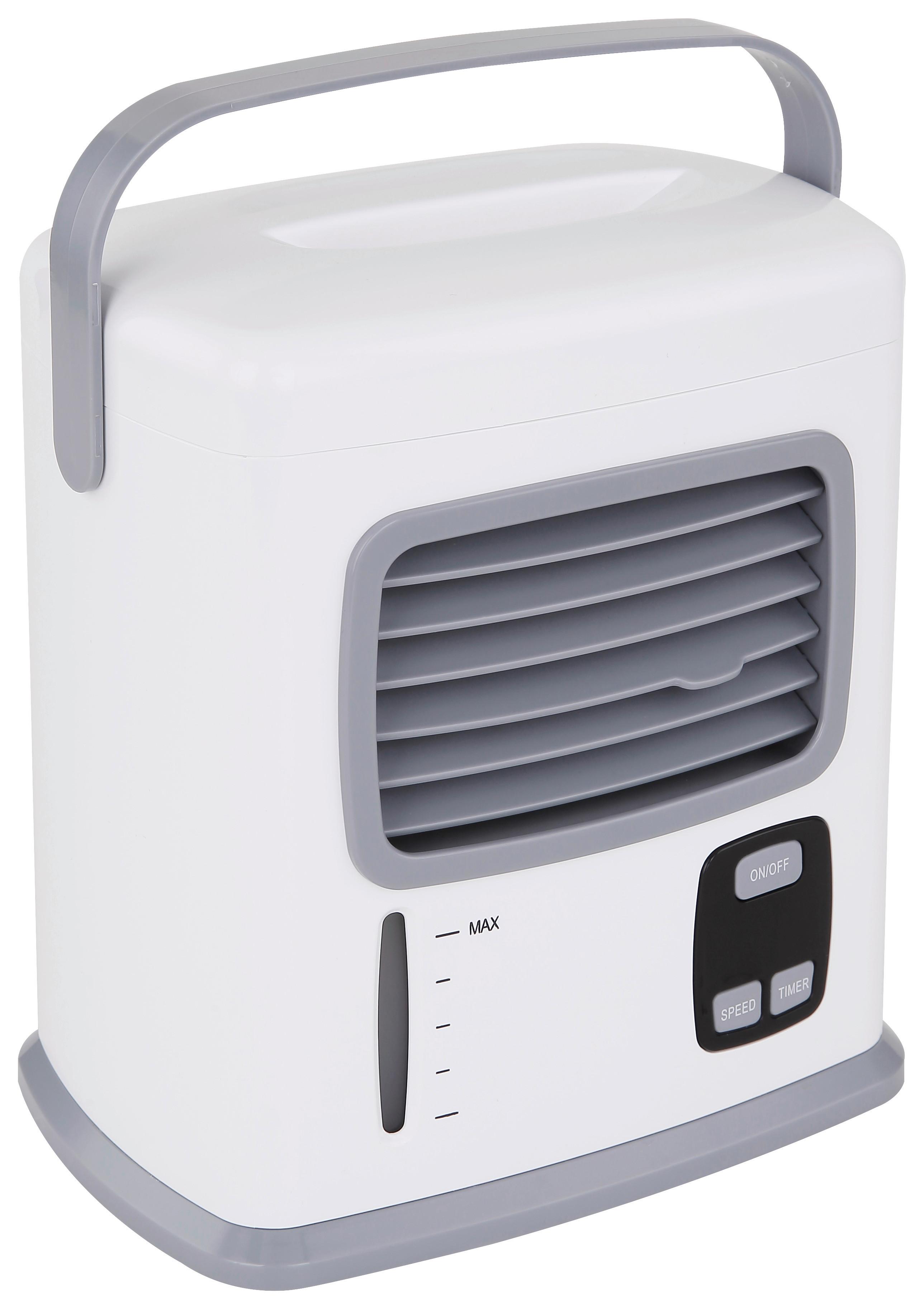 SCHŁADZACZ POWIETRZA TOLLY - biały/szary, tworzywo sztuczne (17,7/19,5/12,35cm) - Insido