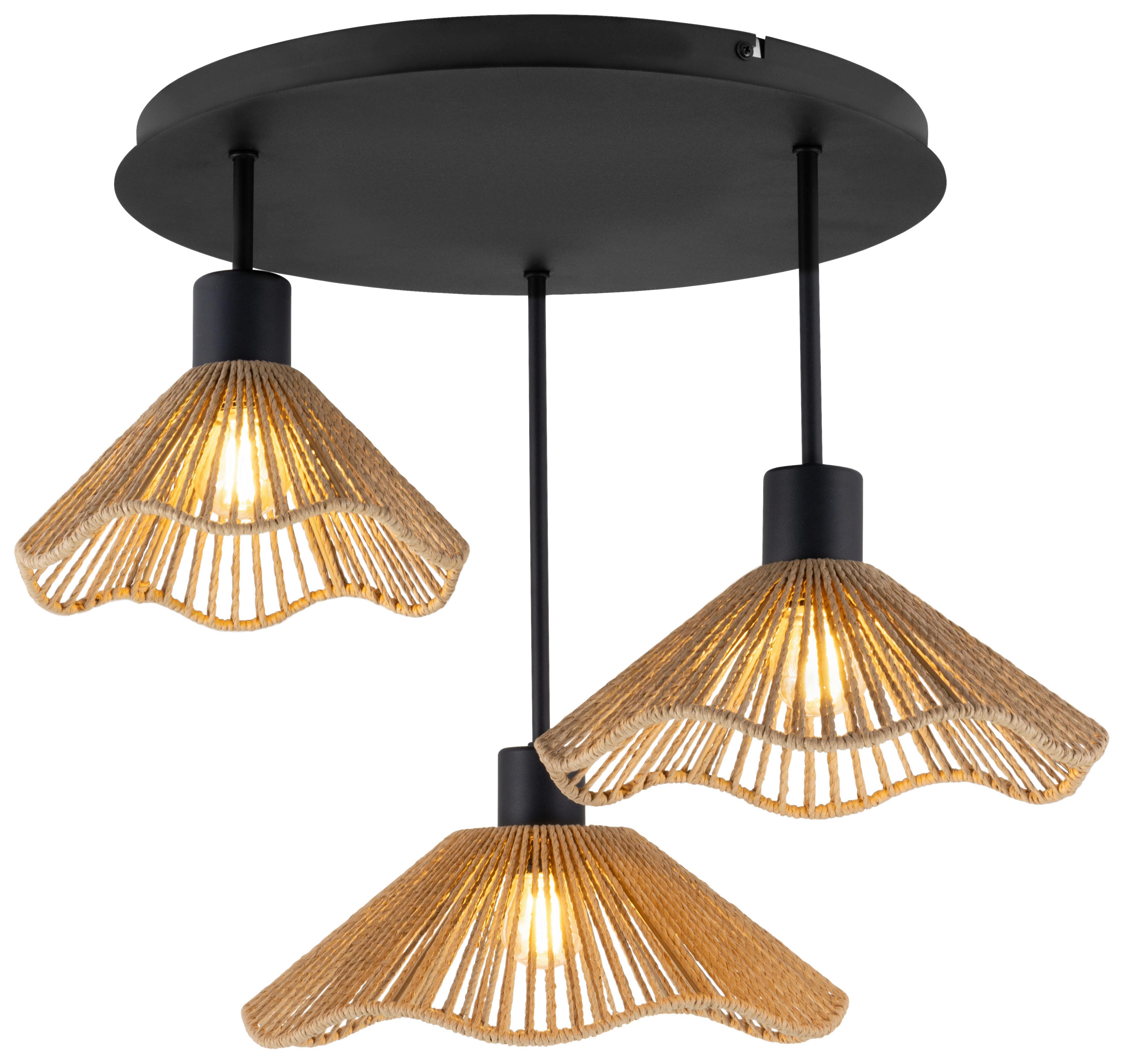 LAMPA WISZĄCA DOROTHEE - kolor naturalny/czarny, Design, metal/papier (53,5/42cm) - Collet's Monde