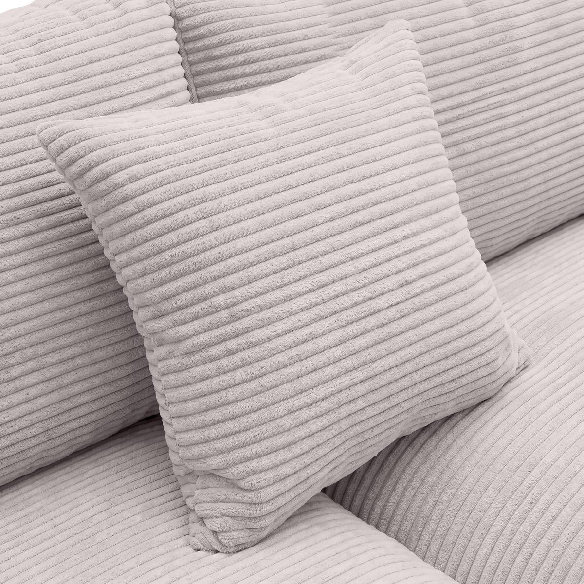 Ecksofa Pedro Rosa - Schwarz/Rosa, MODERN, Kunststoff/Textil (300/190cm) - Mömax