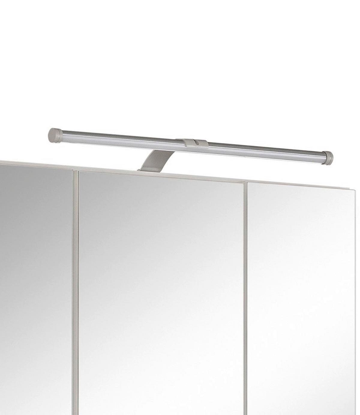 Spiegelschrank Paris ca. 60x64 cm Weiß - Silberfarben/Weiß, MODERN, Glas/Holzwerkstoff (60/64/20cm) - Held
