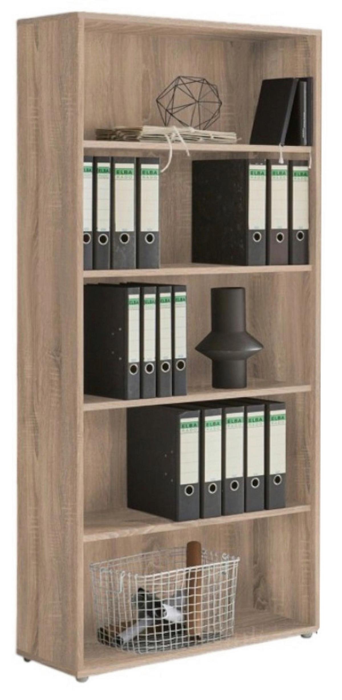 AKTENSCHRANK OFFICE EDITION - SW SET 1 HOCH - Anthrazit/Sonoma Eiche, MODERN, Holzwerkstoff (168,8/185,6/33cm) - MID.YOU