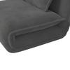 BÄDDFÅTÖLJ MACY - mörkgrå, Modern, metall/textil (83/70/84cm) - Bessagi Home