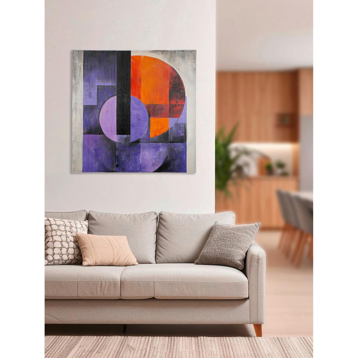 Leinwand Clune Multicolor - Multicolor, Basics, Textil (100/100/3,5cm)