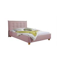 Polsterbett Tracy Rosa ca. 140x200 cm - Rosa/Naturfarben, MODERN, Holz/Textil (140/200cm) - Livetastic