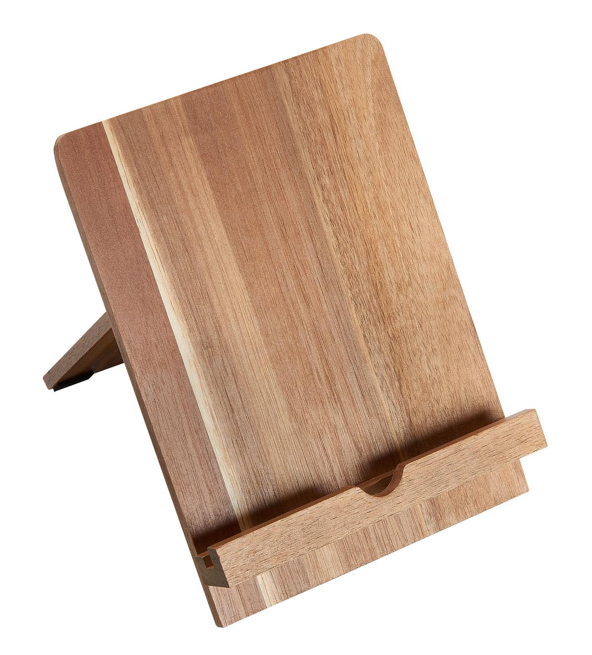 UCHWYT NA KSIĄŻKĘ KUCHARSKĄ 28015-26 - kolor akacjowy, Basics, drewno (18/23/19,2cm) - Homeware Profession.