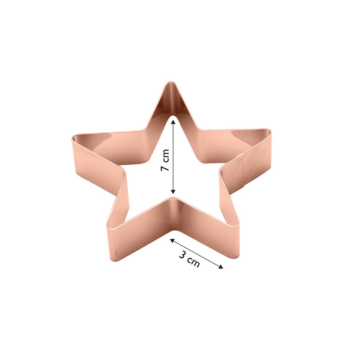 Obroček Za Serviete Star, 4 Kos - barve bakra, Design, kovina (7cm) - Echtwerk