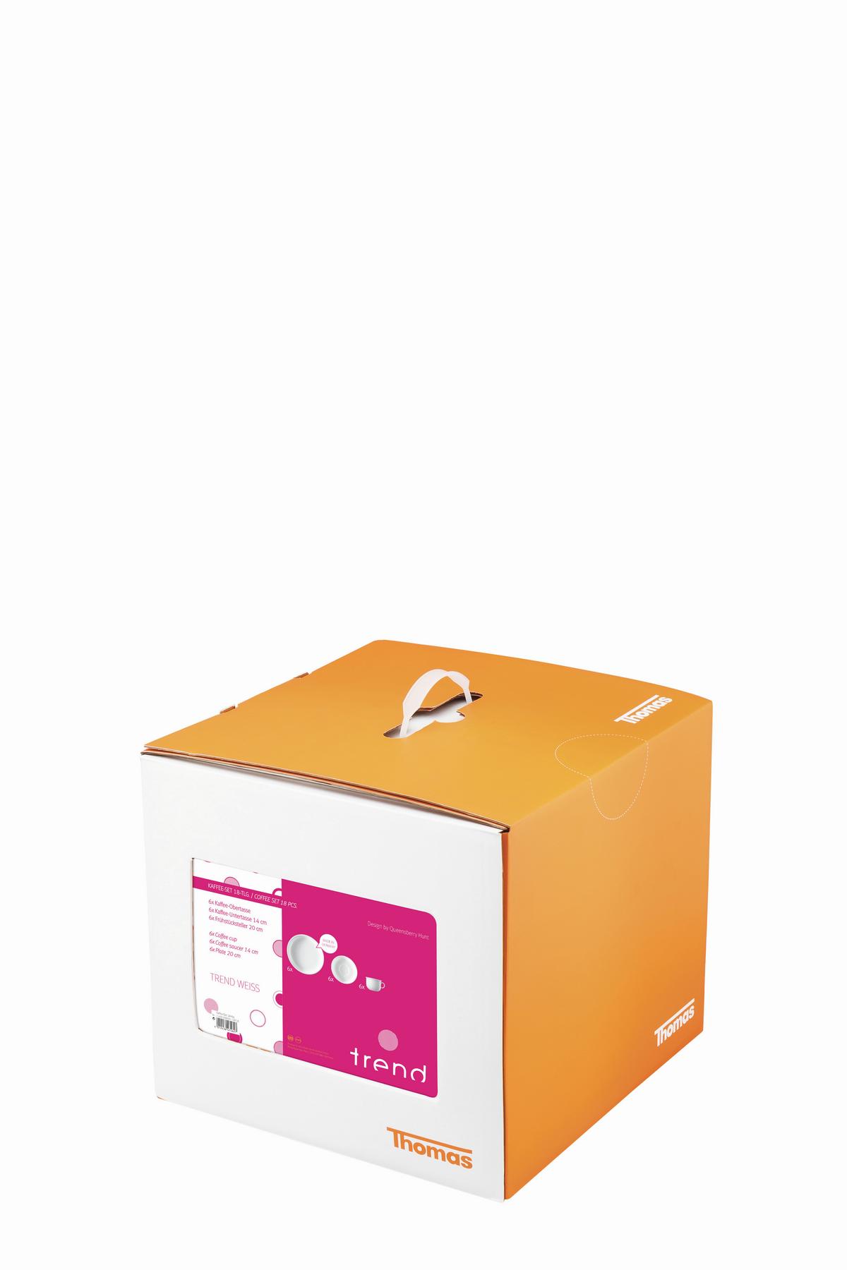 SERWIS KAWOWY TREND ROSENTHAL - biały, Basics, ceramika (31.6/28.2/31.6cm) - Thomas