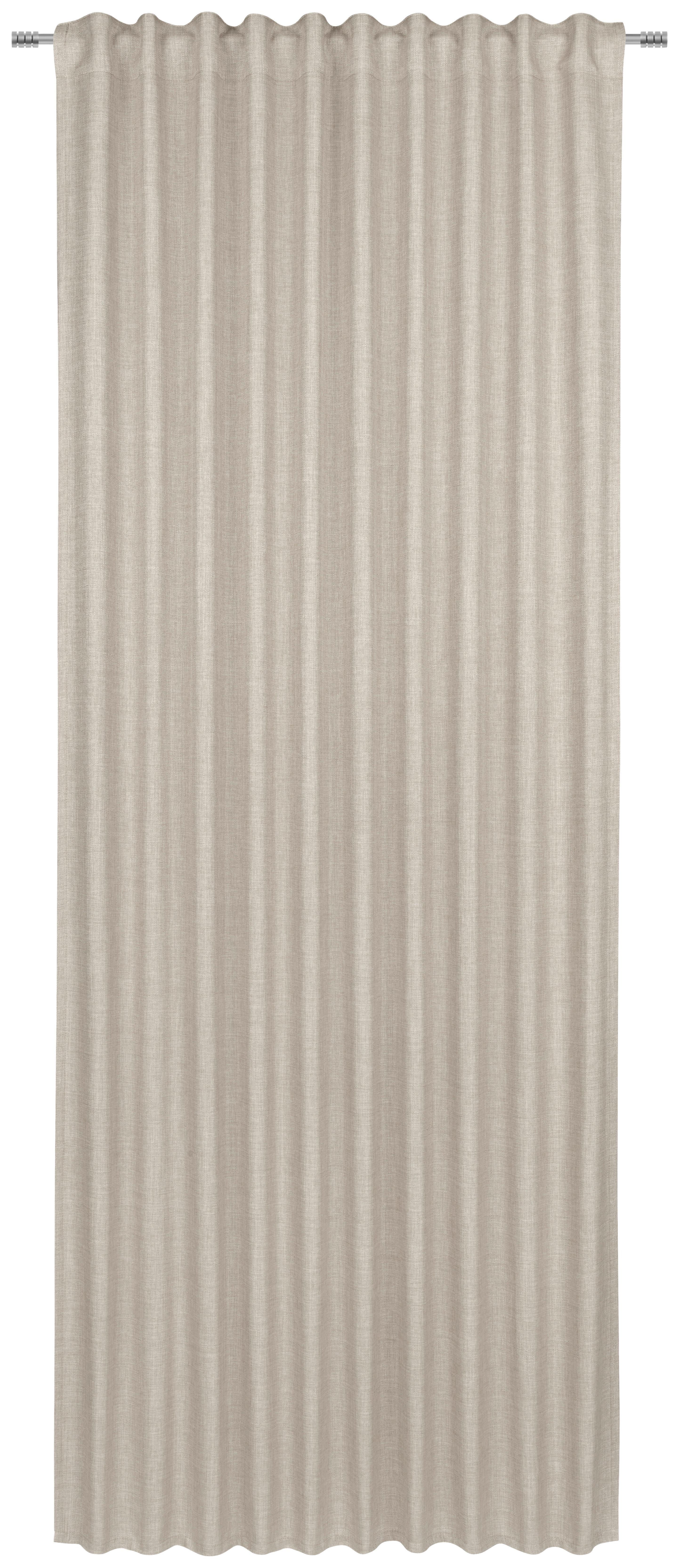 ZASŁONA GOTOWA FREDDY - beżowy, Basics, tkanina (140/245cm) - Boxxx