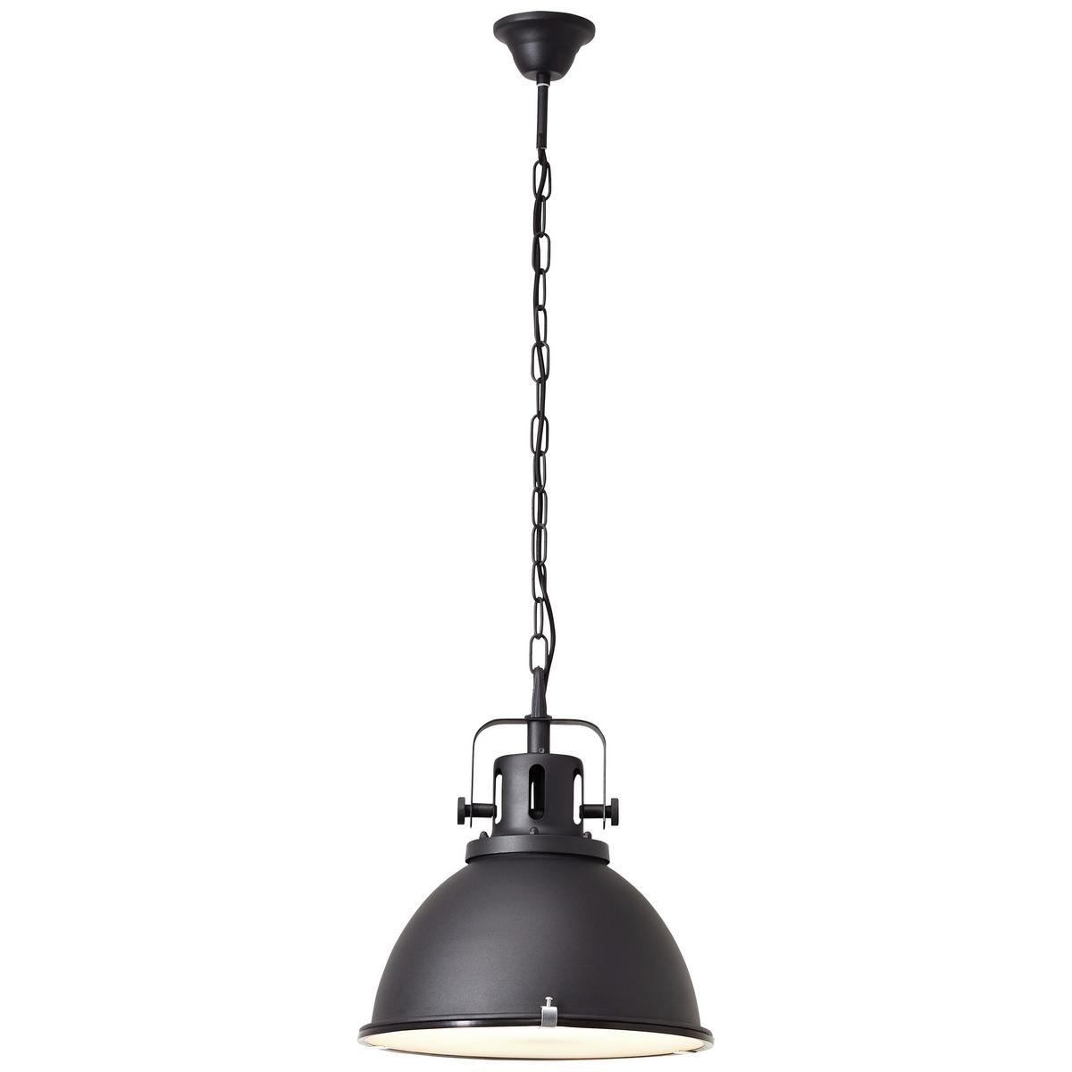 Hängeleuchte Jesper Glas max. 60 Watt - Schwarz, Trend, Glas/Metall (38/133cm) - Brilliant