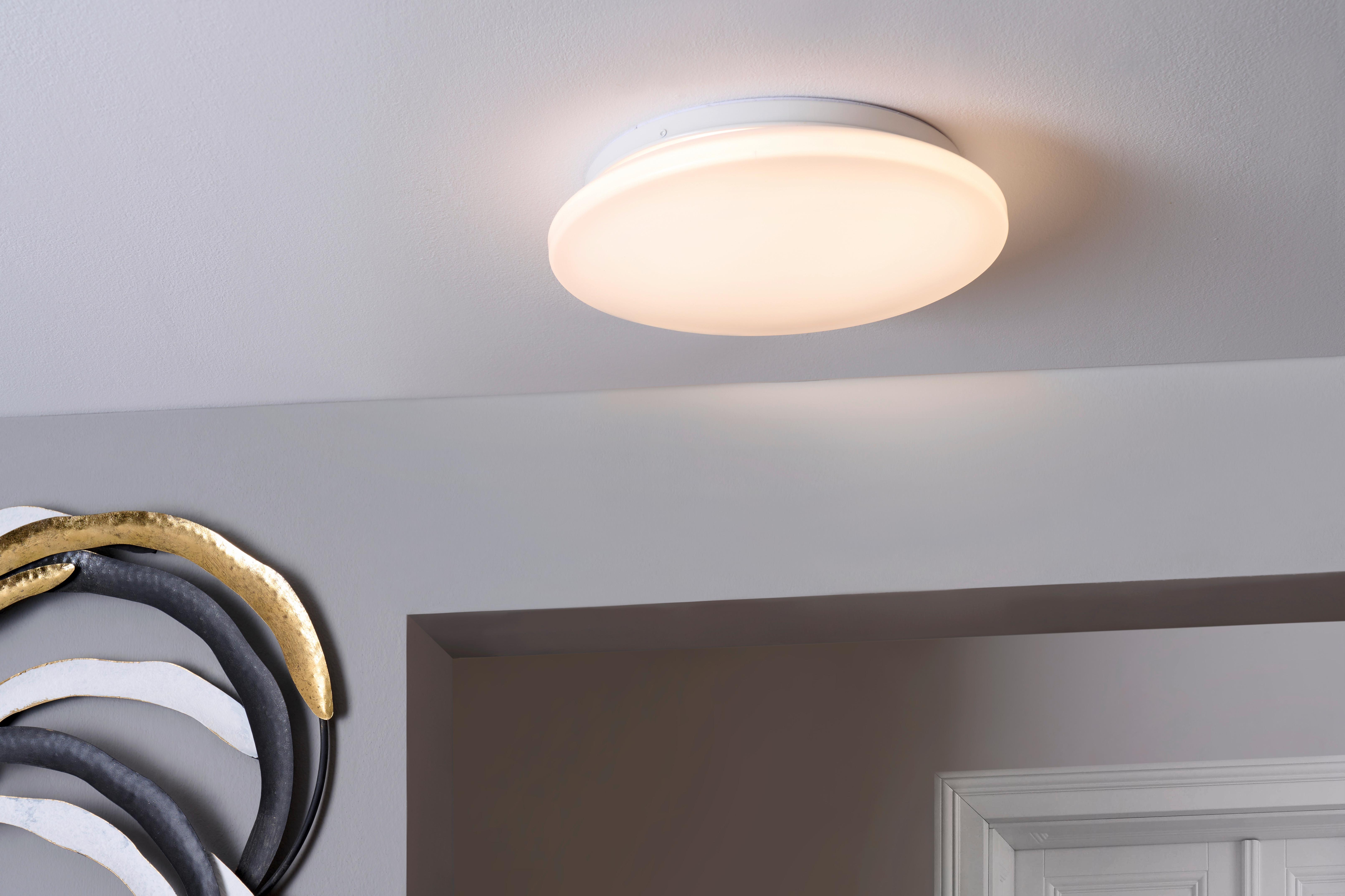 LAMPA SUFITOWA LED MACHINE *SBB* - biały, Basics, tworzywo sztuczne/metal (28cm) - Boxxx