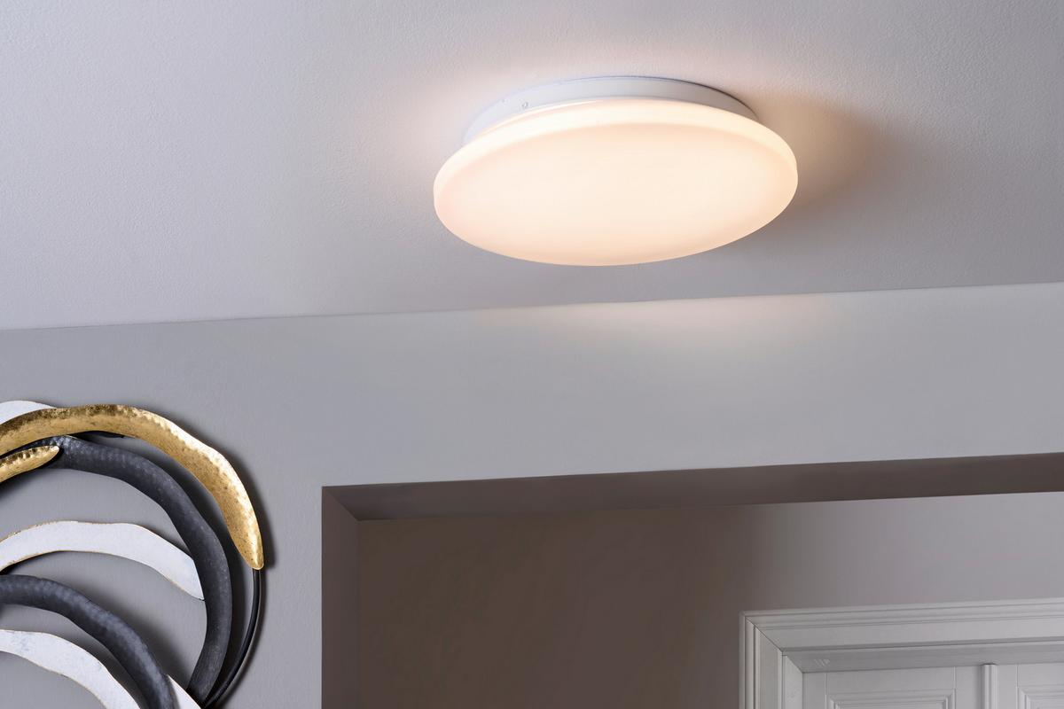 LAMPA SUFITOWA LED MACHINE *SBB* - biały, Basics, tworzywo sztuczne/metal (28cm) - Boxxx