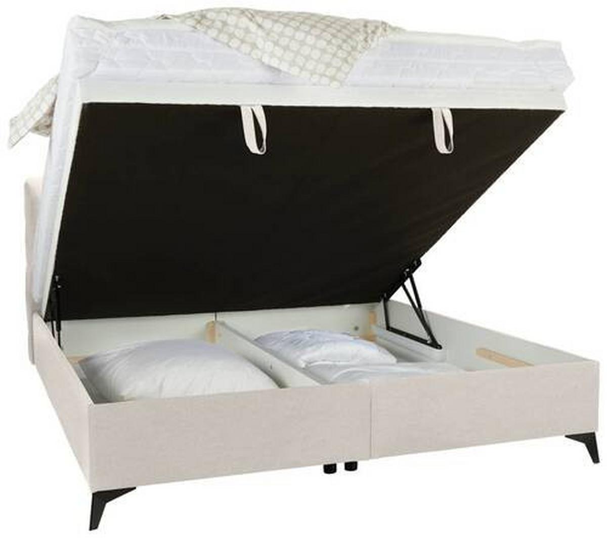 Box Krevet Magic - bež/crna, Konvencionalno, drvni materijal/tekstil (180/200cm) - Modern Living