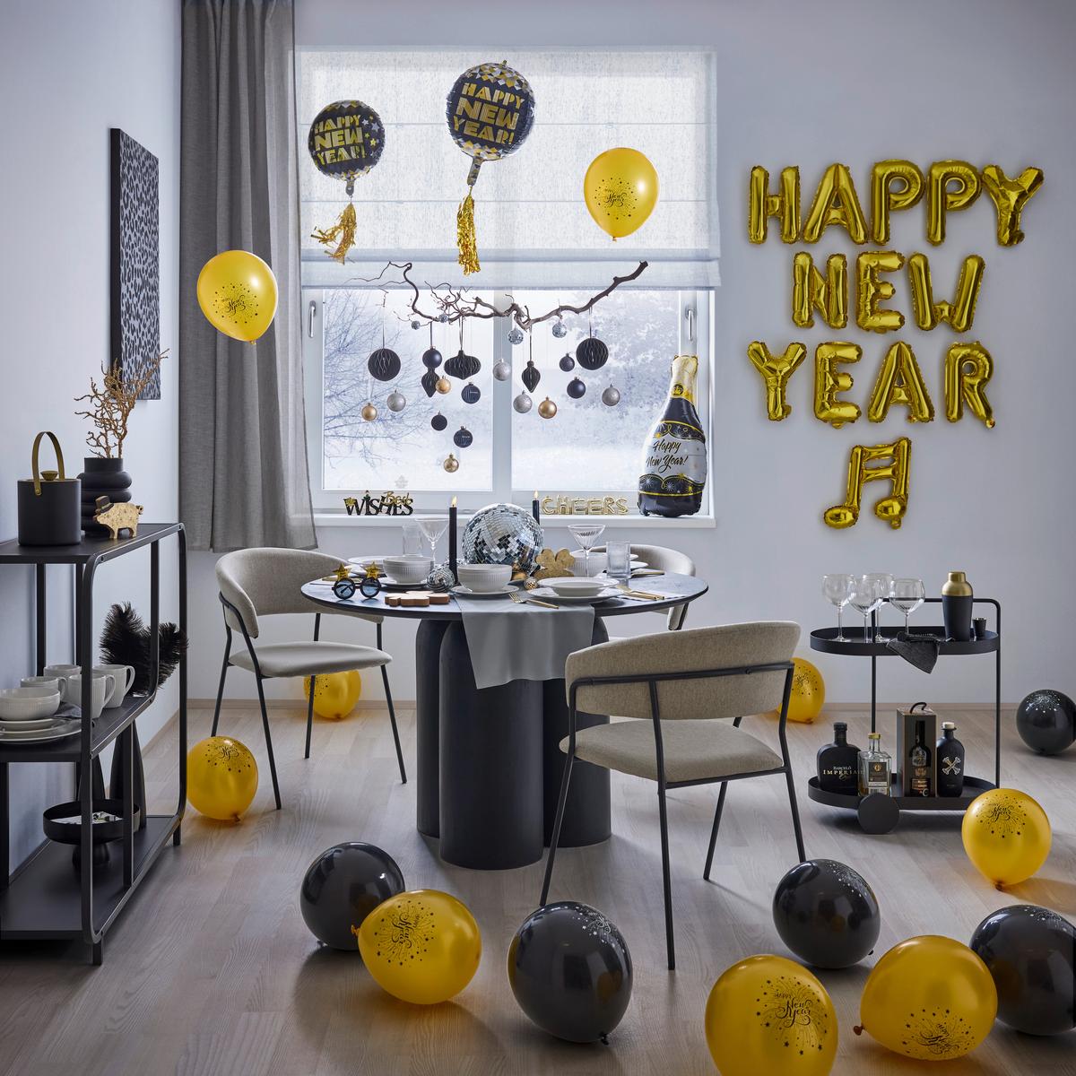 Material textil decorativ VIOLA - argintiu, Konventionell, textil (35/180cm) - Modern Living