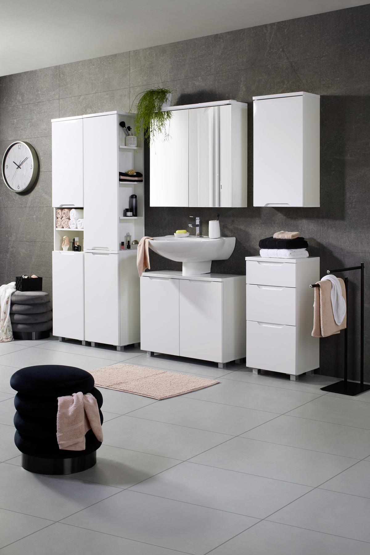 Hängeschrank in Weiß - Weiß, MODERN, Holzwerkstoff (40/77/23cm) - Mömax