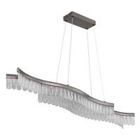 Led Viseća Svjetiljka Juliet - boje grafita/prozirno, Konvencionalno, metal/plastika (108cm) - Globo