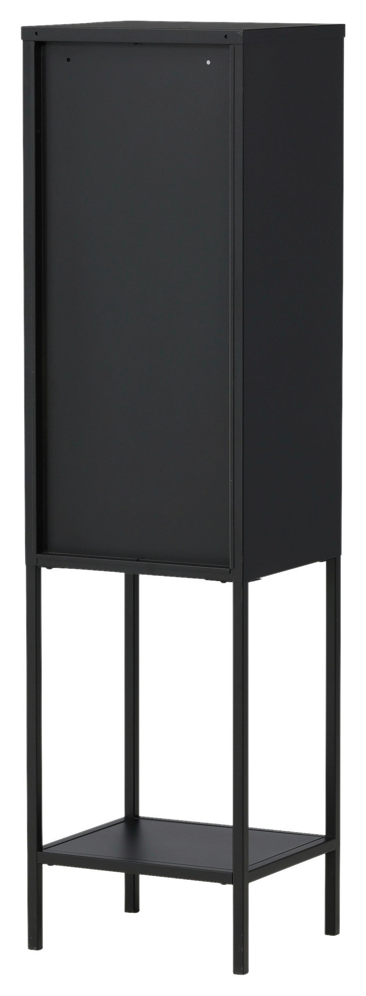 VITRINE MISHA - Schwarz, Design, Metall (40.5/150/35cm) - Livetastic