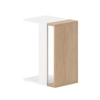 Beistelltisch Zetti ca. 30x57x40 cm Weiß/Eiche - Eichefarben/Weiß, Design, Holzwerkstoff (30/40/57cm) - Livetastic