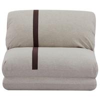 FOTEL Z FUNKCJĄ SPANIA ALMA - beżowy/ciemnobrązowy, Design, tkanina (78/58/82cm) - Livetastic