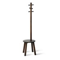 Kleiderständer Dunkelbraun - Dunkelbraun, Basics, Holz (51/165cm) - Umbra