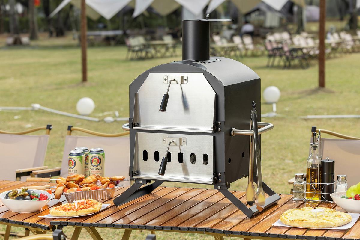 PIEC DO PIZZY CPO-12363 - czarny, Konventionell, metal (72/34/31cm) - Ambia Garden