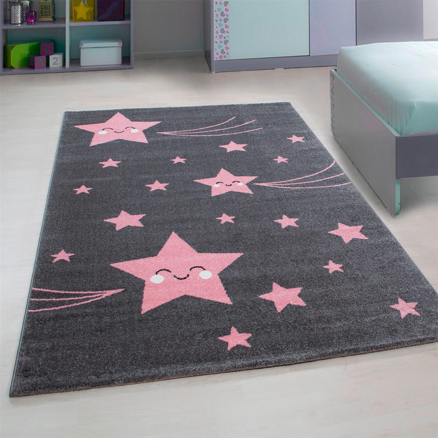 Kinderteppich Kids Pink ca. 140x200cm - Pink, Trend, Textil (140/200cm) - Ben'n'jen