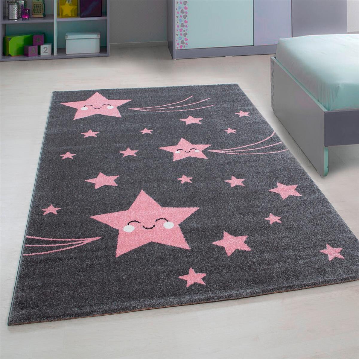 Kinderteppich Kids Pink ca. 140x200cm - Pink, Trend, Textil (140/200cm) - Ben'n'jen