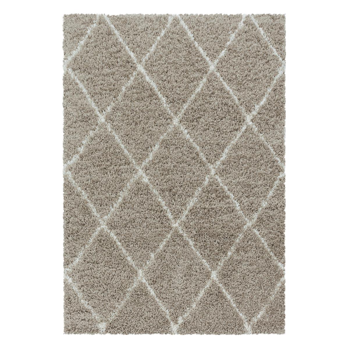 Hochflorteppich Alvor 3401 Beige ca. 160x230cm - Beige, Basics, Textil (160/230cm) - Novel