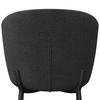 CHAISE NOEMIE - noir/gris foncé, MODERN, métal/textile (49/81/54cm) - Bessagi Home