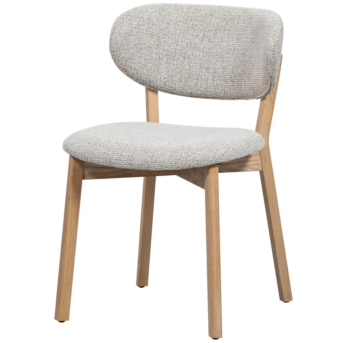 Stuhl-Set Udar 2er-Set Naturfarben - Naturfarben, MODERN, Holz/Textil (51/82/60cm) - Livetastic