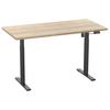 SCHREIBTISCH E-LONA - Silberfarben/Schwarz, Design, Holzwerkstoff/Metall (160/80/71cm) - MID.YOU