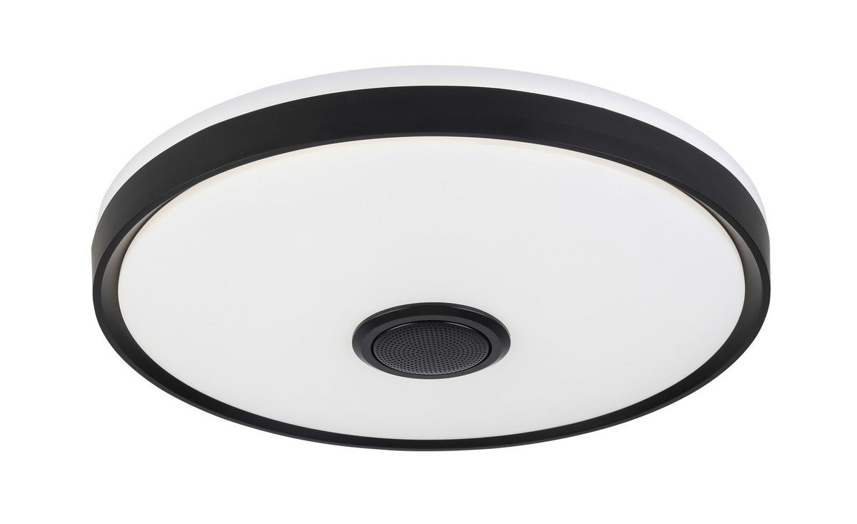 LED Smart Mennyezeti Lámpa Mirsada - fekete/fehér, műanyag/fém (40/9cm) - Premium Living