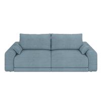 Sofa Plain Petrol - Petrol/Schwarz, MODERN, Kunststoff/Textil (256/88/120cm) - Mömax