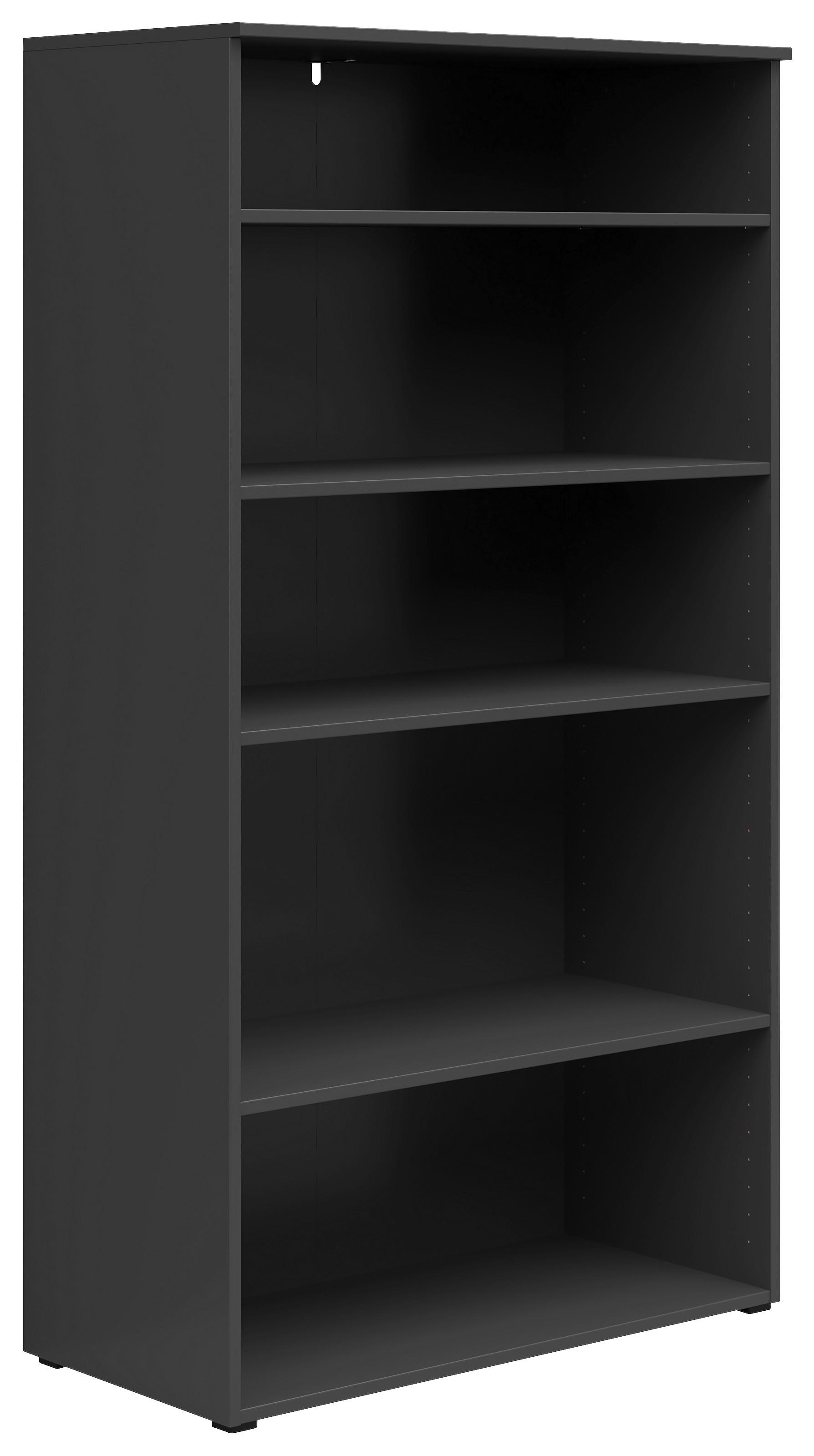 Etajeră MULTI - grafit, Modern, material pe bază de lemn (80/147/40cm) - Modern Living
