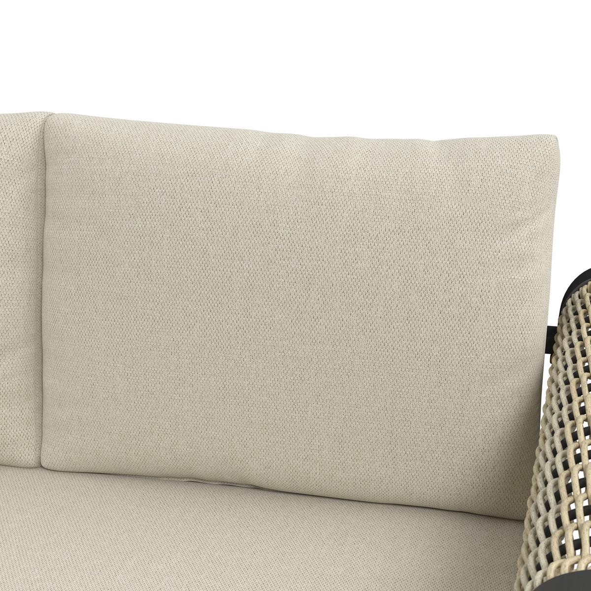 Jedilna Lounge Garnitura Cassandra, 5-Delni Set - svetlo rjava/barva tikovine, Moderno, kovina/tekstil - Bessagi Garden