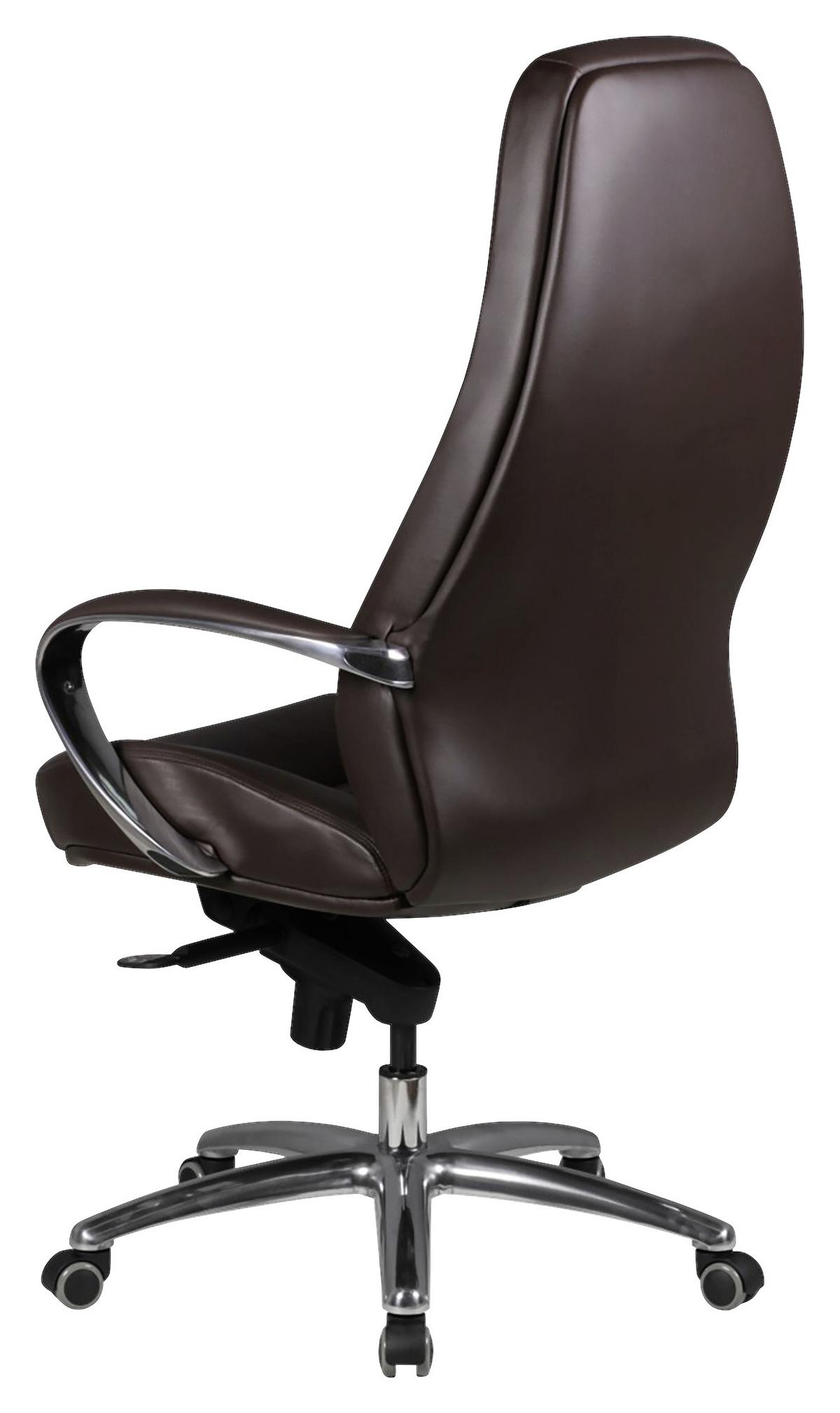 Pisarniški Stol Austin - barve aluminija/rjava, Moderno, kovina/umetna masa (68/130/68cm) - MID.YOU