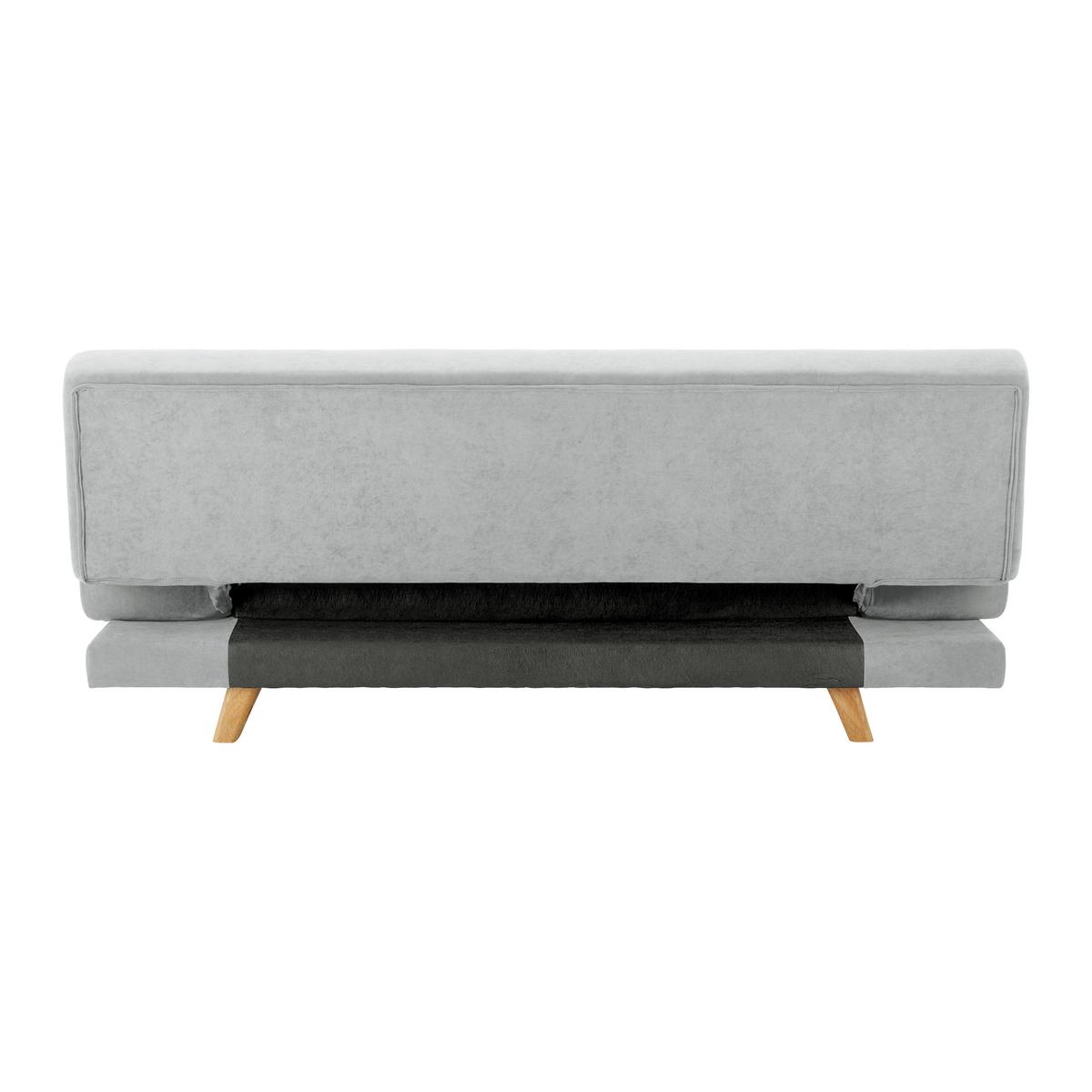 Schlafsofa Funky Hellgrau Webstoff - Hellgrau/Naturfarben, MODERN, Holz/Textil (183/73/79cm) - Bessagi Home